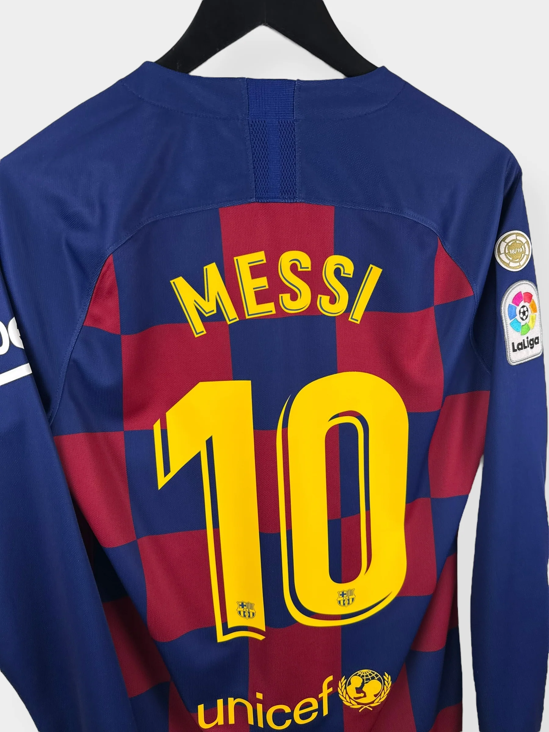 2019-20 BARCELONA HOME SHIRT LS MESSI #10 S - Image 3