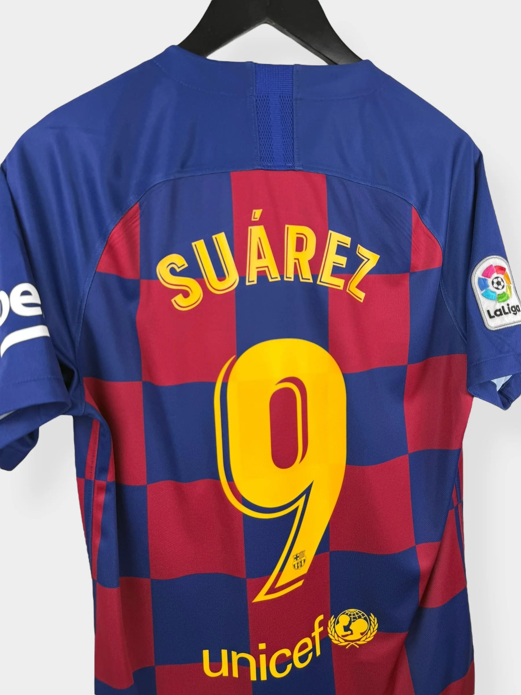 2019-20 BARCELONA HOME SHIRT SUAREZ #9 M - Image 3