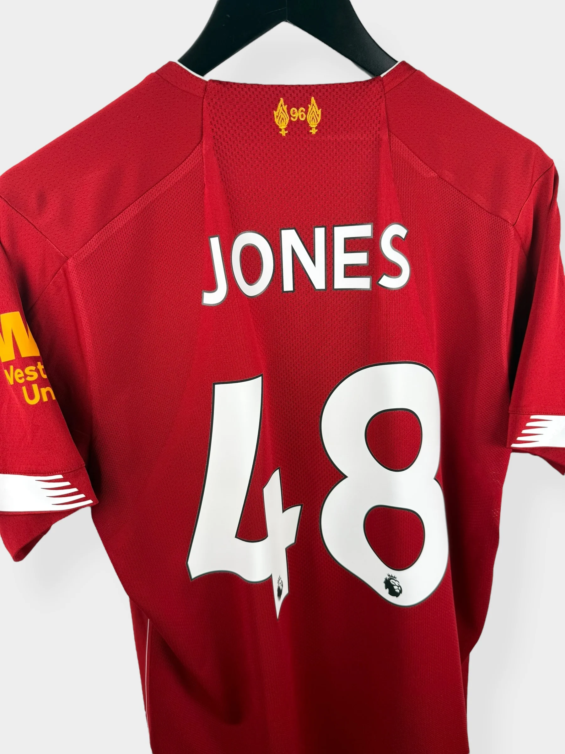2019-20 LIVERPOOL HOME SHIRT JONES #48 M - Image 3