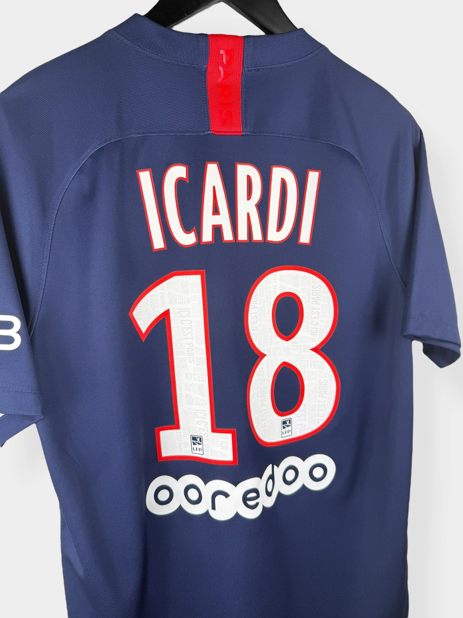 2019-20 PARIS SAINT-GERMAIN HOME SHIRT ICARDI #18 M - Image 3