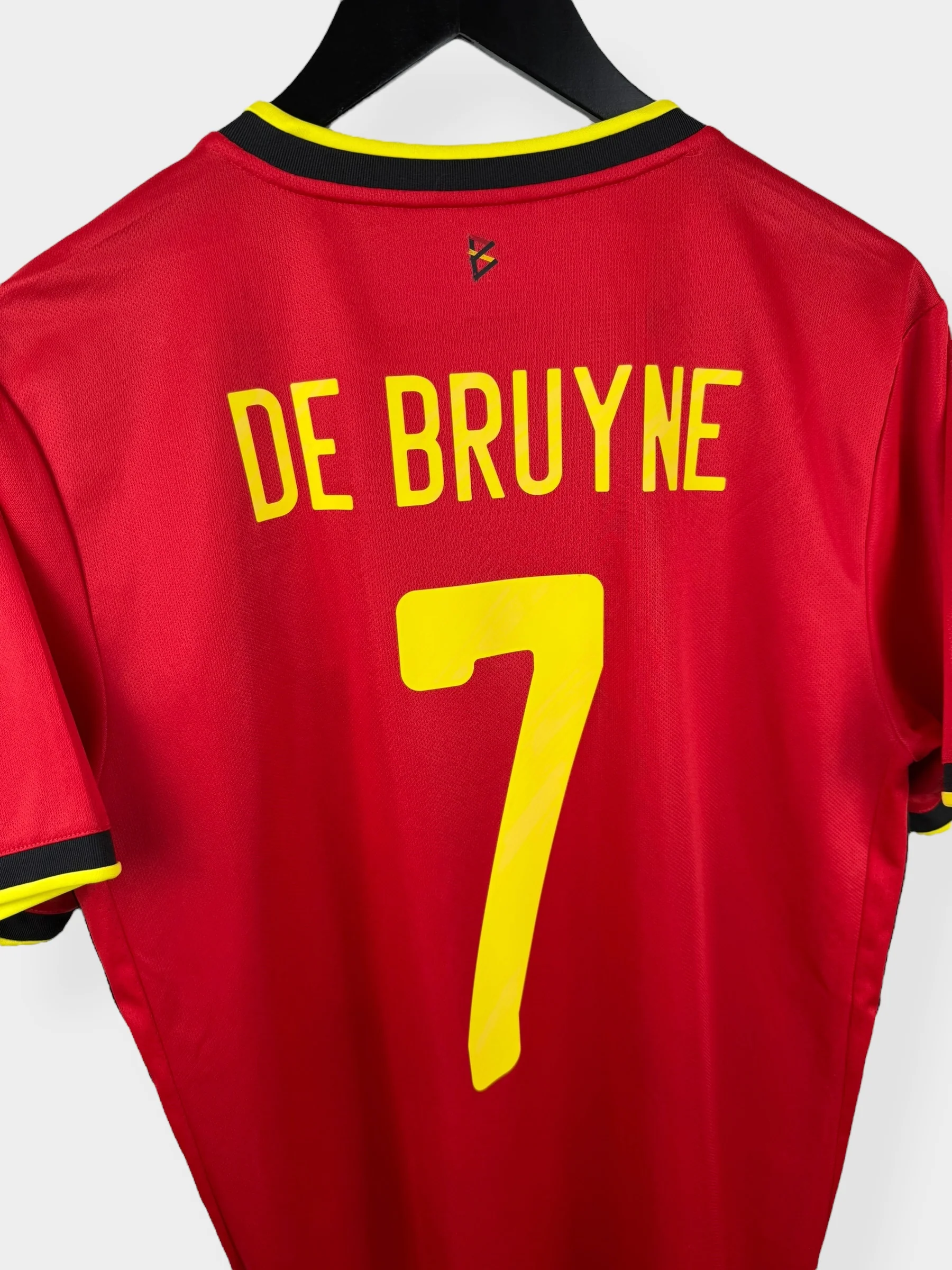 2020-21 BELGIUM HOME SHIRT DE BRUYNE #7 M - Image 3