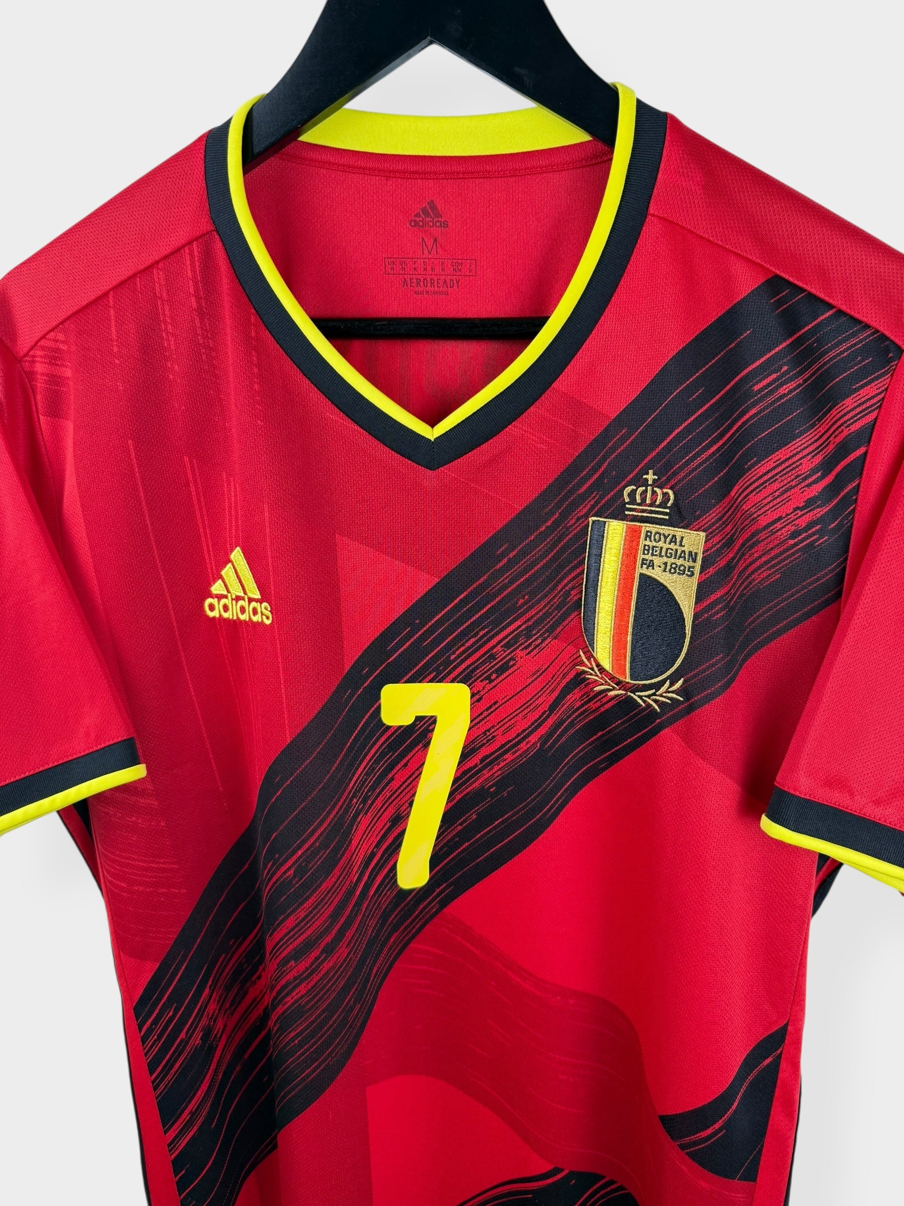 2020-21 BELGIUM HOME SHIRT DE BRUYNE #7 M - Image 4