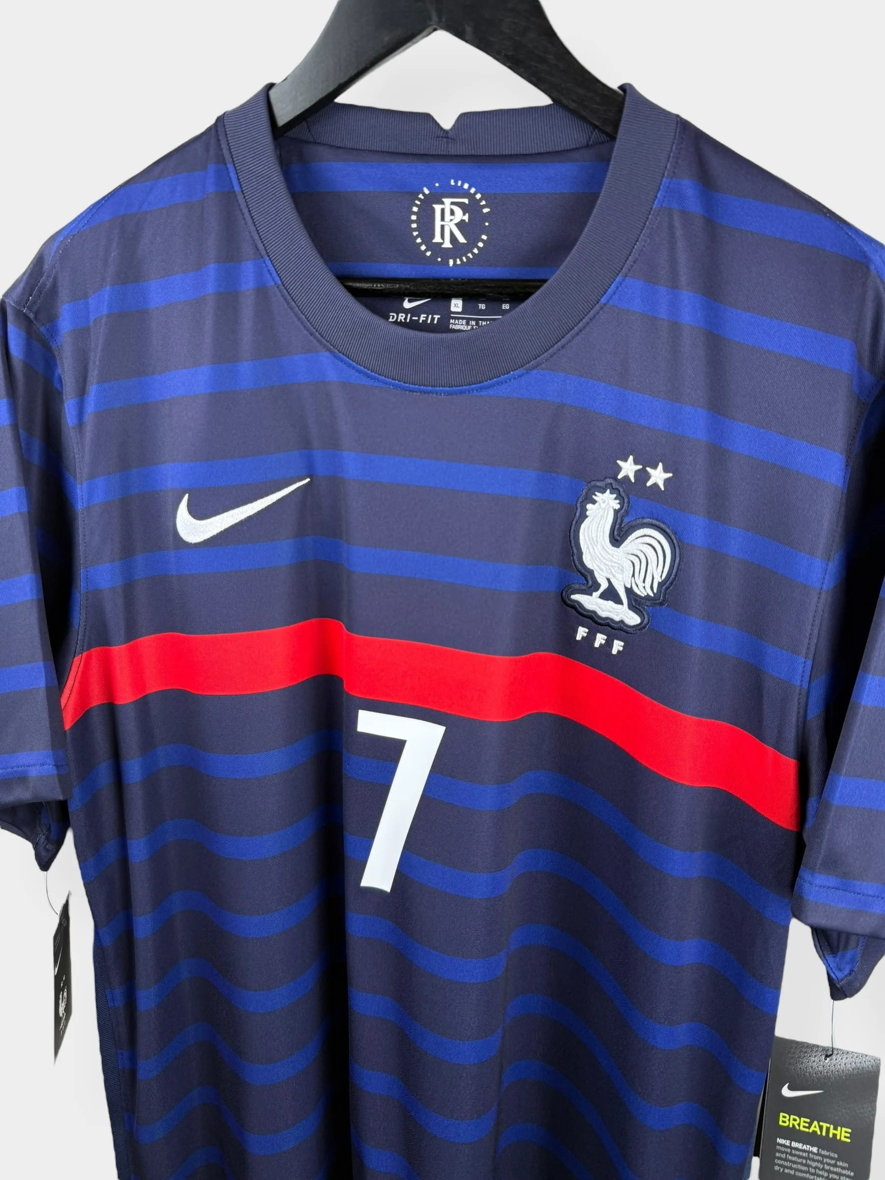 2020-21 FRANCE HOME SHIRT GRIEZMANN #7 XL - Image 4