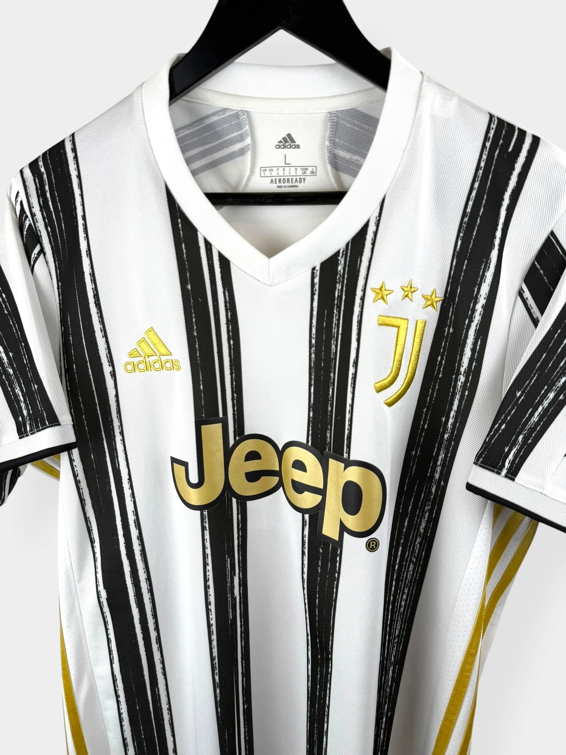 2020-21 JUVENTUS HOME SHIRT RONALDO #7 L - Image 4