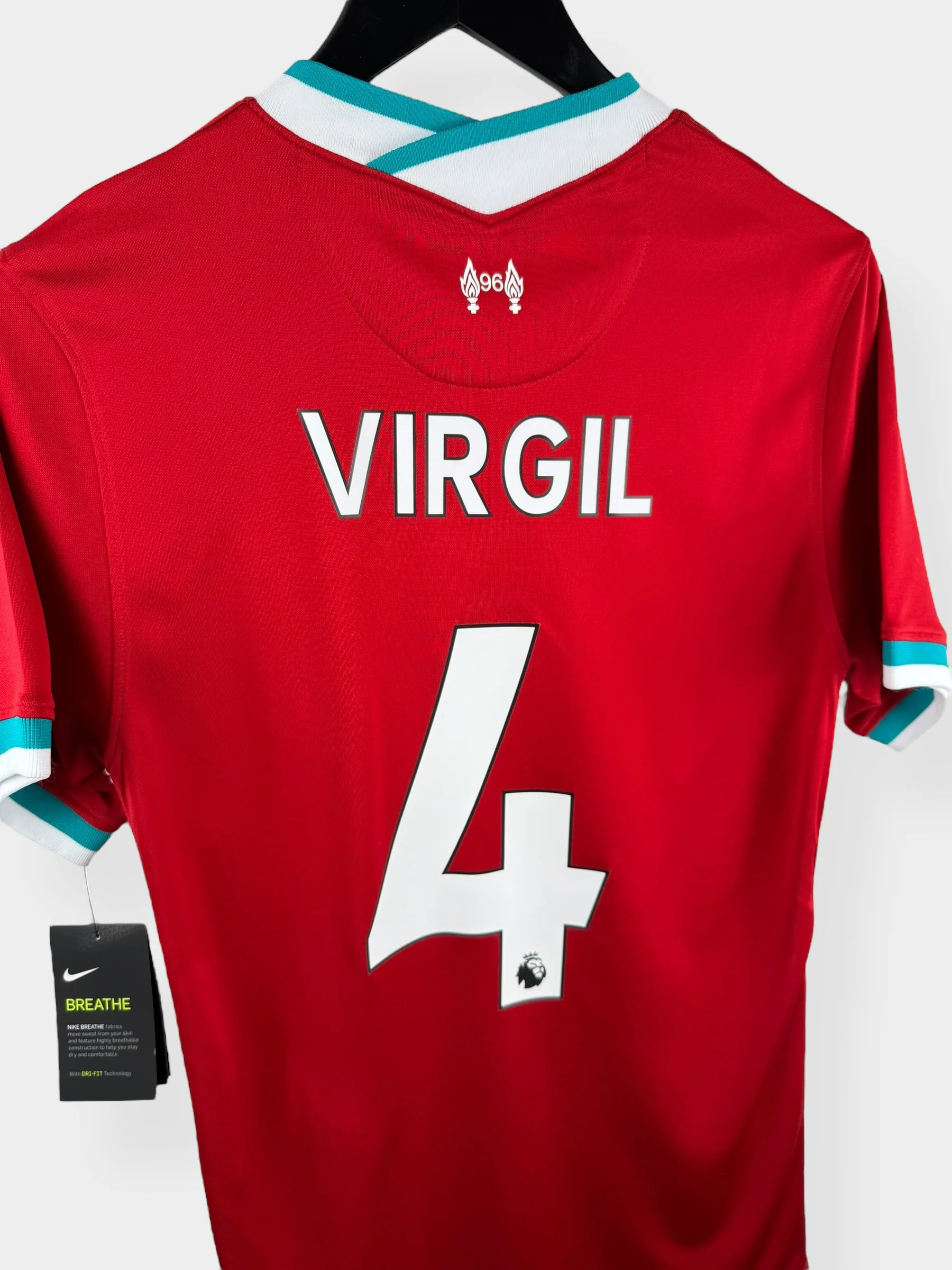 2020-21 LIVERPOOL HOME SHIRT VIRGIL #4 S - Image 3