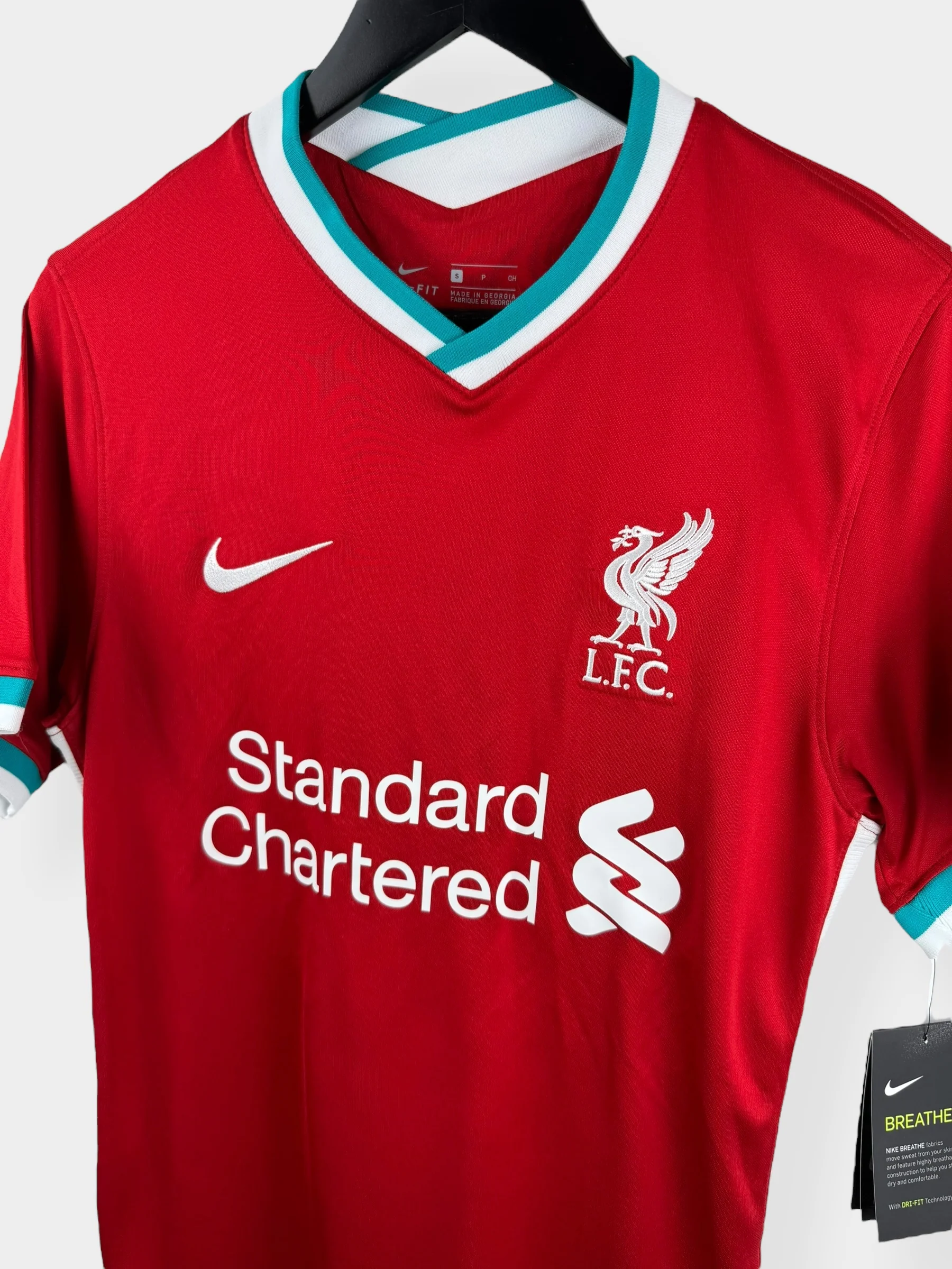 2020-21 LIVERPOOL HOME SHIRT VIRGIL #4 S - Image 4