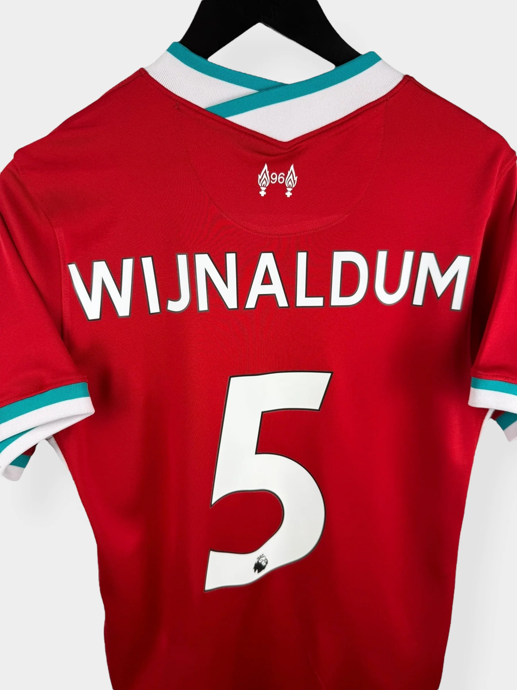 2020-21 LIVERPOOL HOME SHIRT WIJNALDUM #5 S - Image 3
