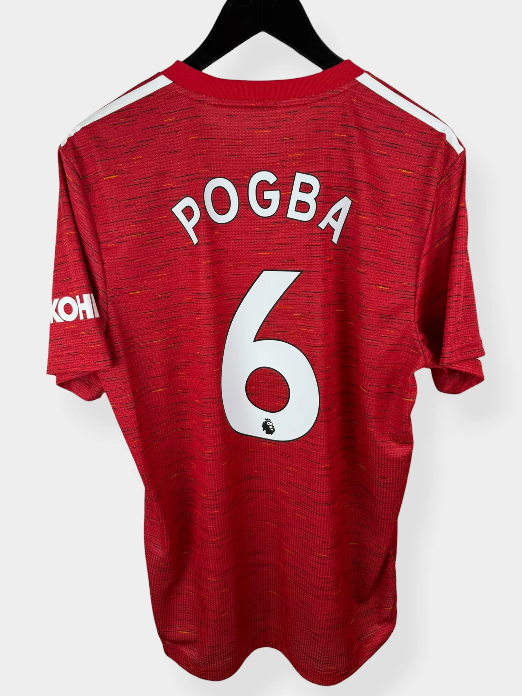 2020-21 MANCHESTER UNITED HOME SHIRT PLAYER ISSUE POGBA #6 L