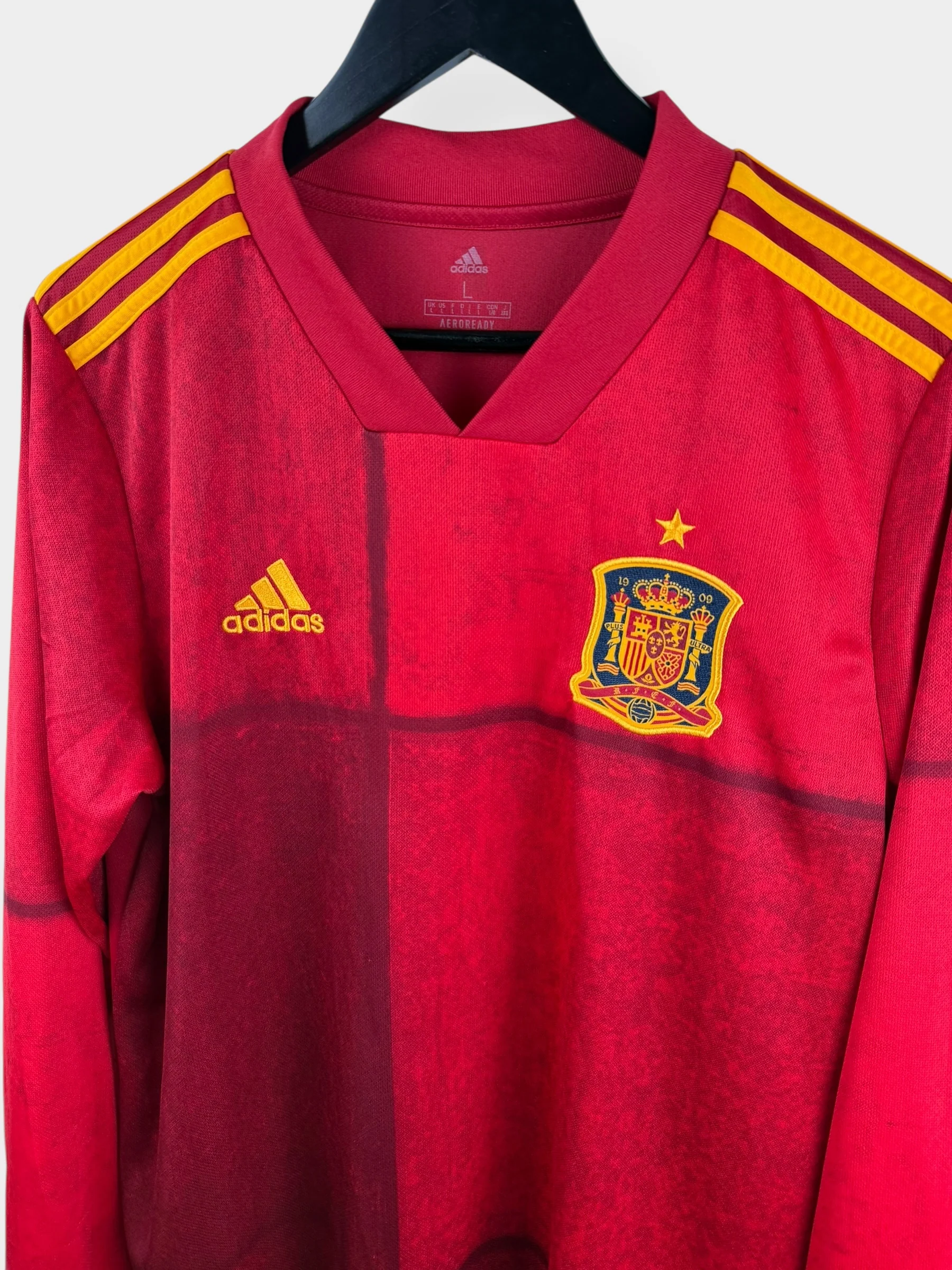 2020-21 SPAIN HOME SHIRT L LS - Image 4