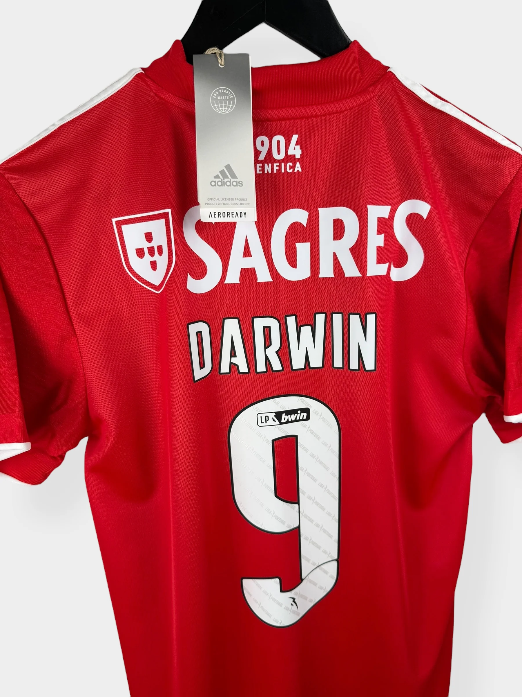 2021-22 BENFICA HOME SHIRT DARWIN #9 - Image 3