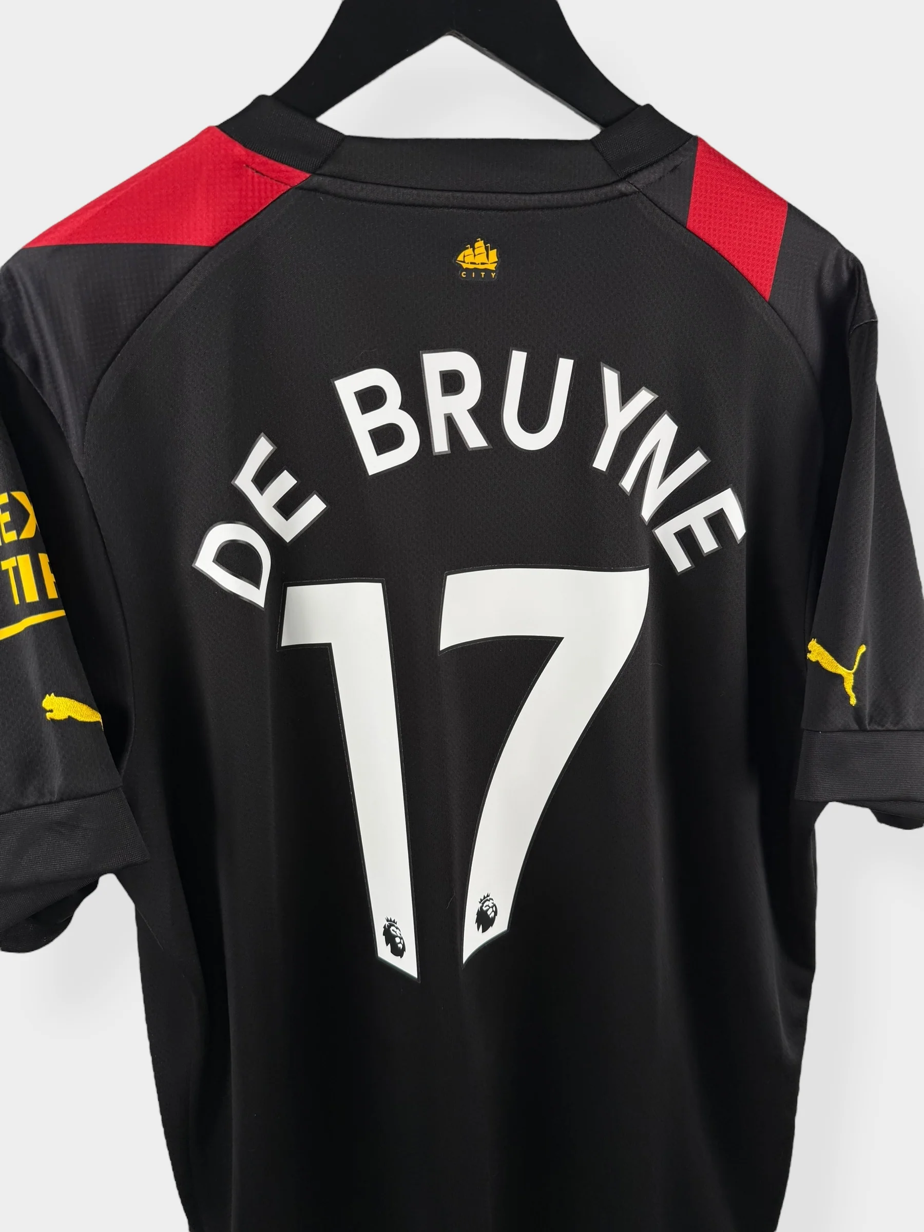 2022-23 MANCHESTER CITY AWAY SHIRT DE BRUYNE #17 XL - Image 3