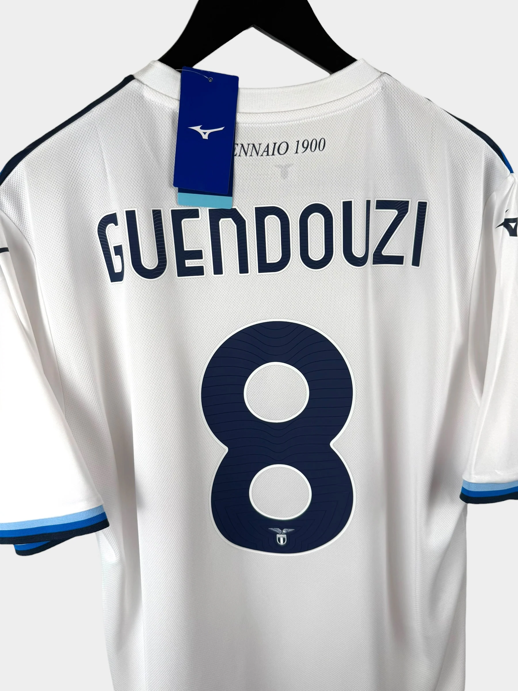 2024-25 LAZIO ROMA 125TH ANN. HOME SHIRT GUENDOUZI #8  #XL - Image 3