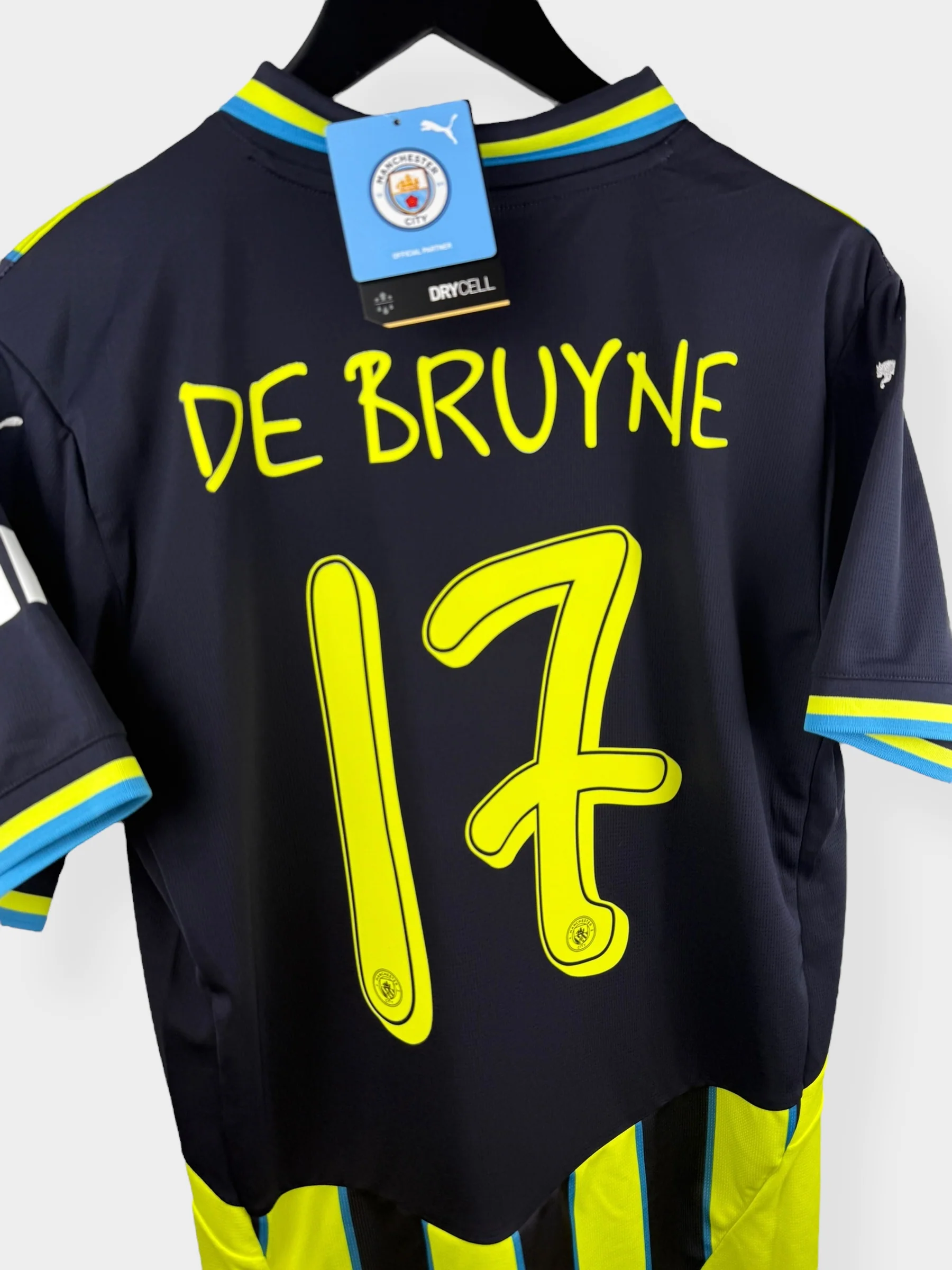 2024-25 MANCHESTER CITY THIRD SHIRT DE BRUYNE 17 #M - Image 3