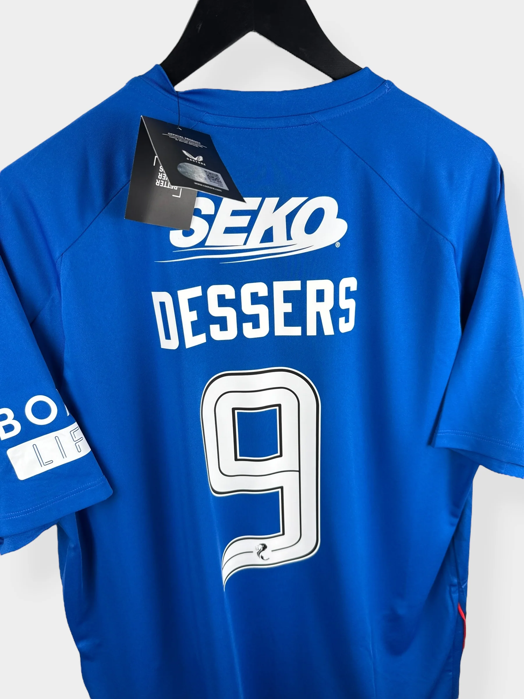 2024-25 RANGERS HOME SHIRT DESSERS #9 XL - Image 3