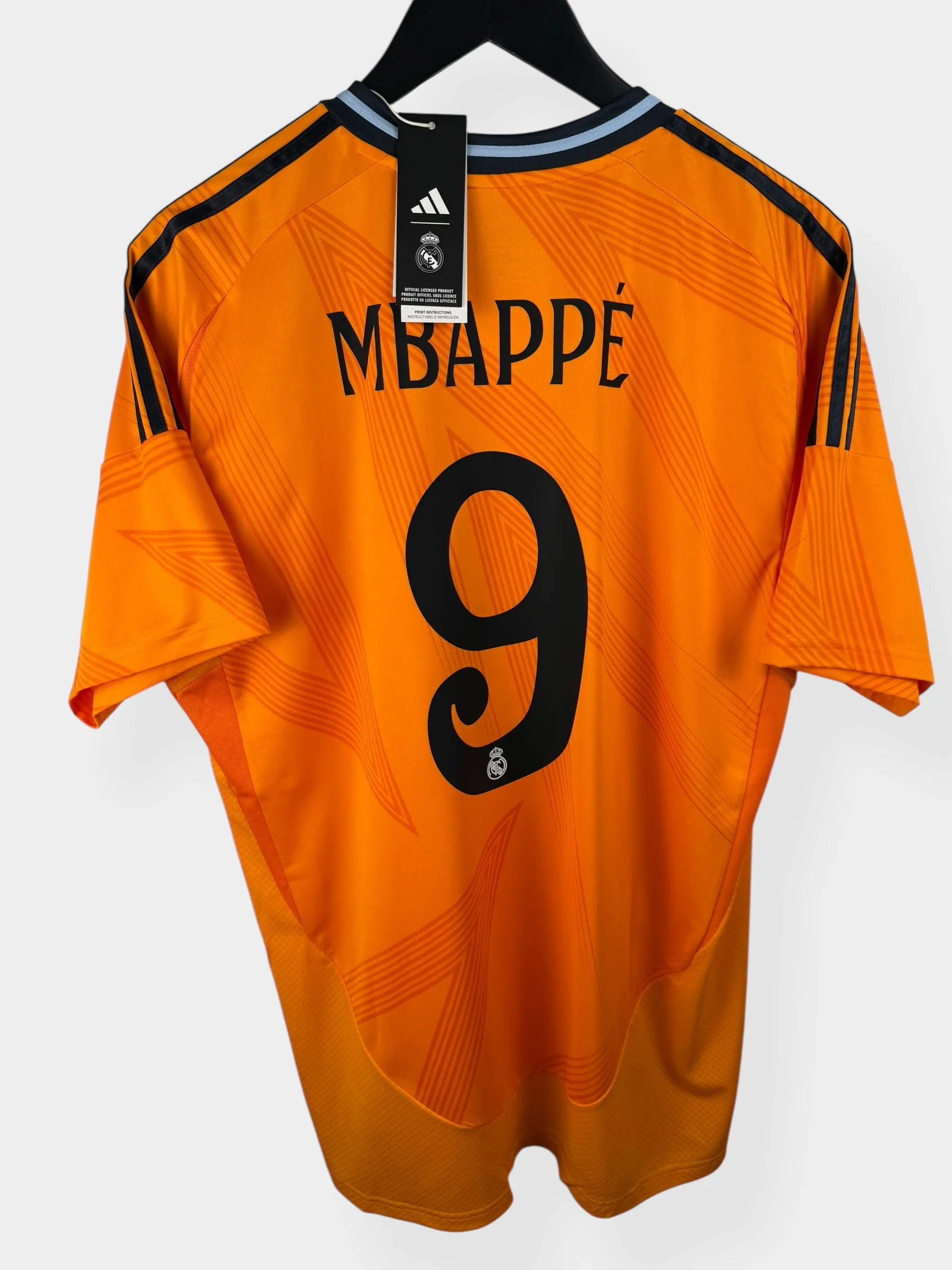 2024-25 REAL MADRID AWAY SHIRT MBAPPE #9 XL