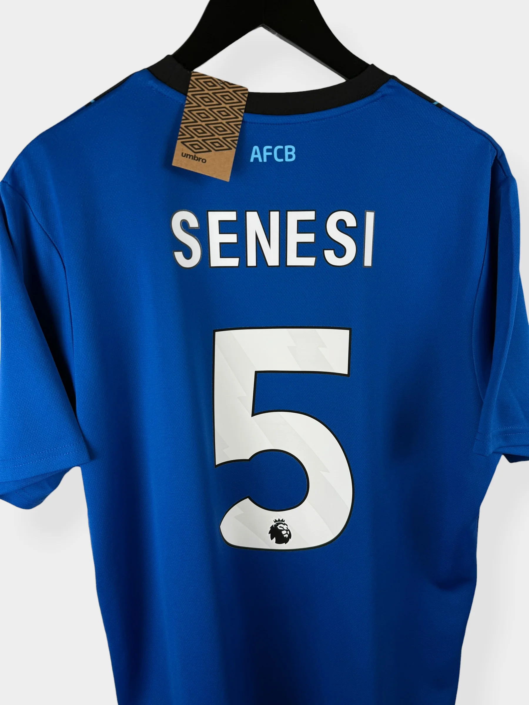 2025-26 BOURNEMOUTH AWAY SHIRT SENESI #5 XL - Image 3