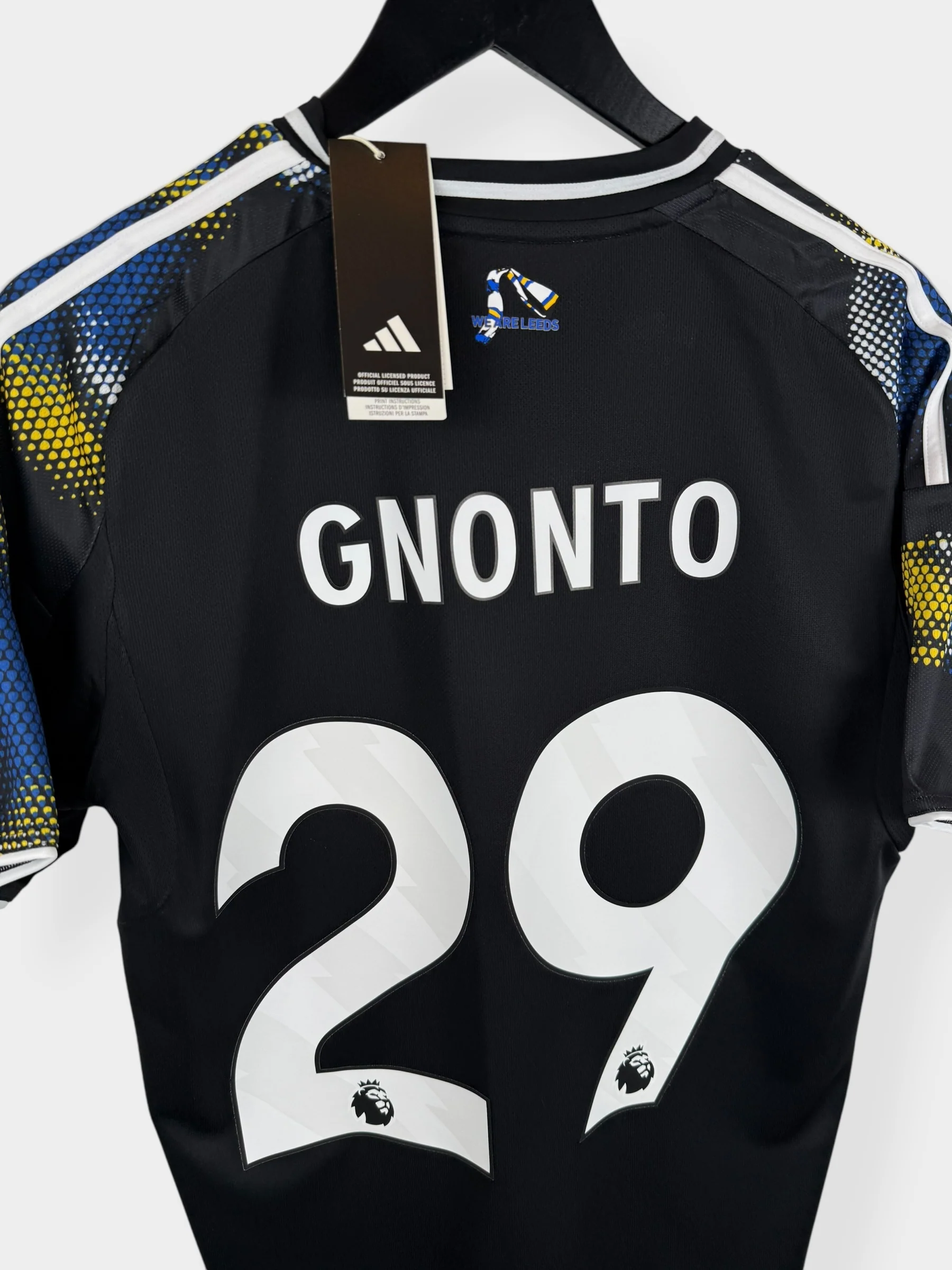 2025-26 LEEDS UNITED THIRD SHIRT GNONTO #29 M - Image 3